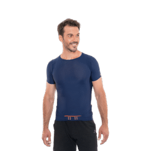 Blue Casual Man T-shirt Free Size